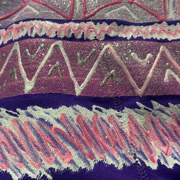 Lulu Wear Large sweatshirt nwt vintage costal grandma 90s puffy paint - Picture 5 of 11